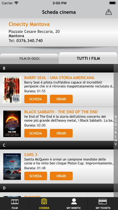 How to cancel & delete Webtic Cinecity Mantova Cinema from iphone & ipad 1