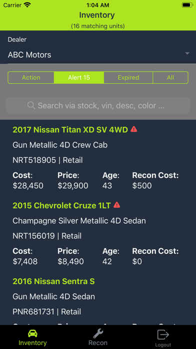 Screenshot 1 of UpYourGross App