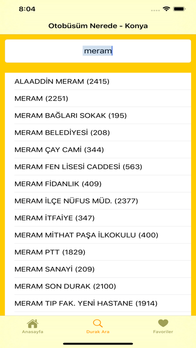Otobusum Nerede - Konya Screenshot