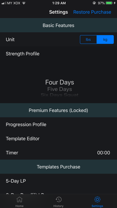 nSuns LP Powerlifting Workout Screenshot