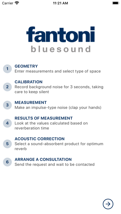 Fantoni Bluesound Screenshot