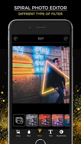 Game screenshot Neon Photo Editor - No Crop hack