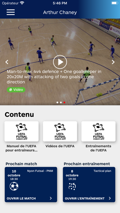 Screenshot #1 pour UEFA Futsal Coach App