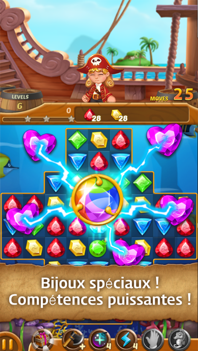 Screenshot #3 pour Jewels Ocean: Match3 Puzzle