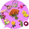 Flowers Emoji Stickers delete, cancel