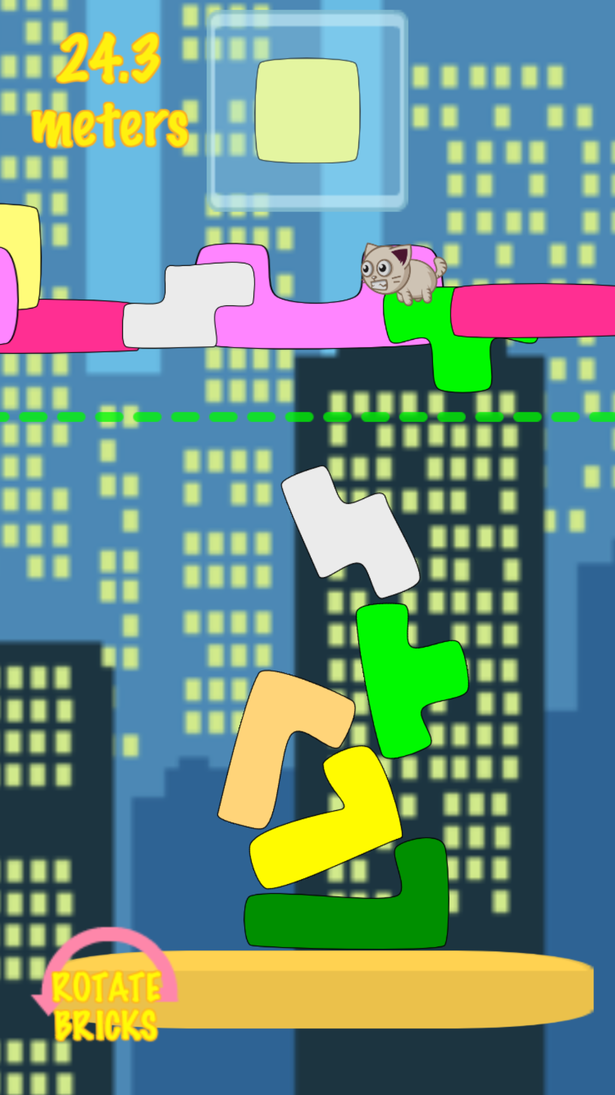 Cat Stack City screenshot 2