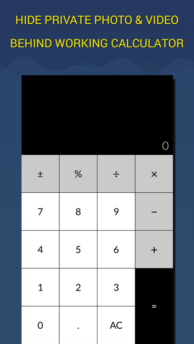 Screenshot #1 pour Secure Calculator Vault
