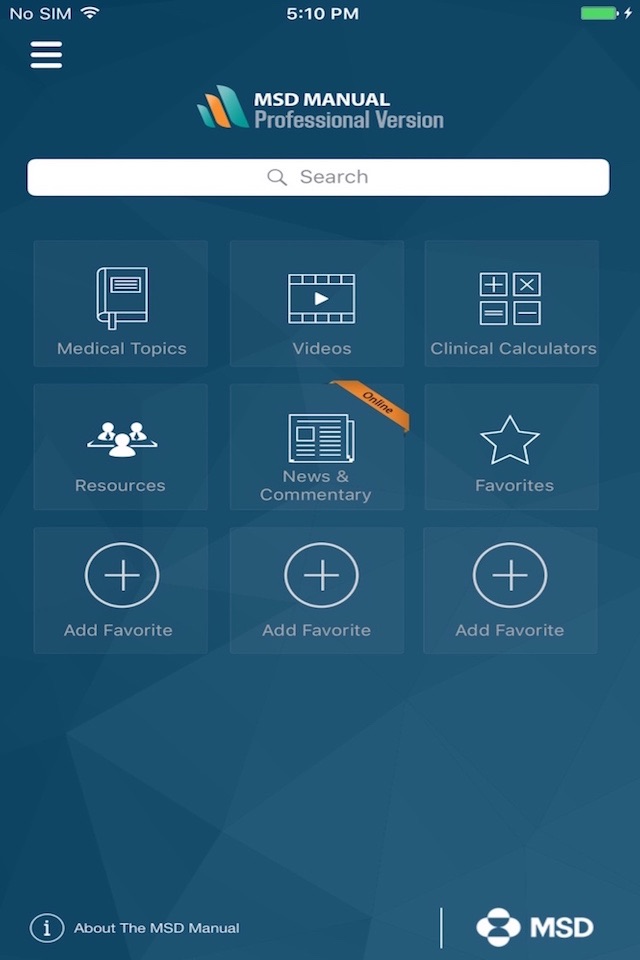 MSD Manual Professional screenshot 2