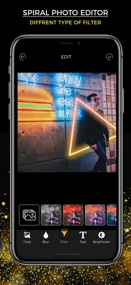 Game screenshot Neon Photo Editor - No Crop hack