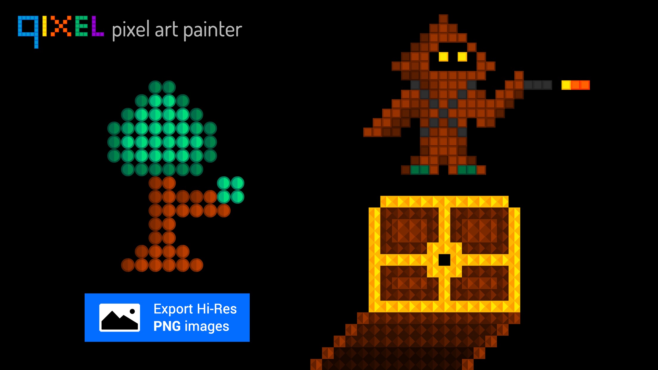 Screenshot do app Qixel - Pixel Art Maker