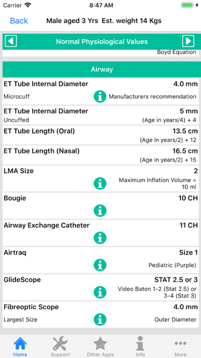 PICU Calculator Screenshot