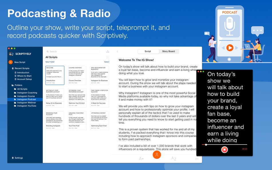 #7. Scriptively - Teleprompter App (macOS) 由: Scriptively, LLC