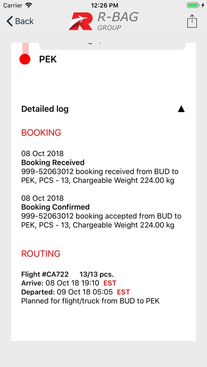 R-BAG Cargo Track and Trace