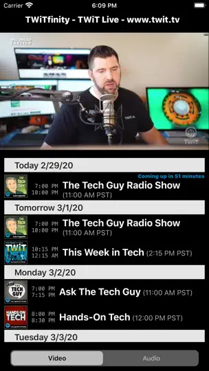 Captura de pantalla de TWiTfinity en iPhone 1