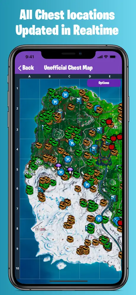 Chest Map For Fortnite