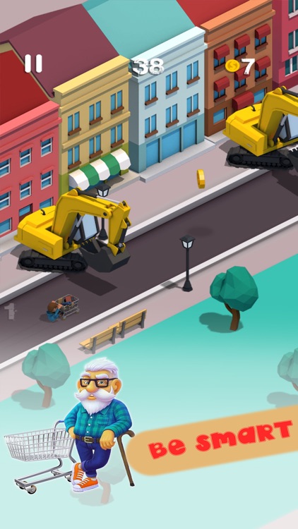 Grandpa And Cart : Skater