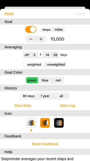 Stepminder screenshot 3