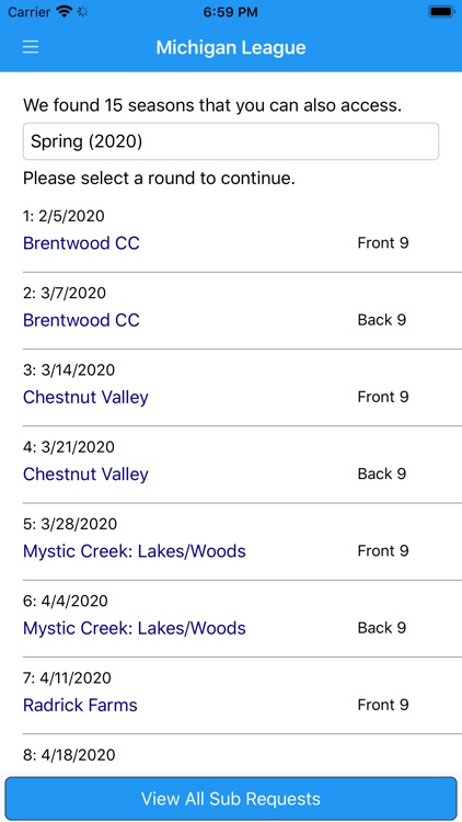 IMAgolfer Golf League