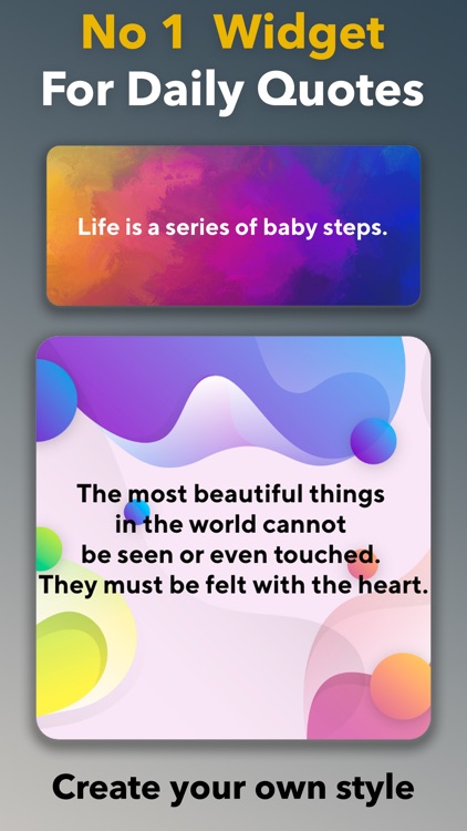 Widget quotes for Home Screen