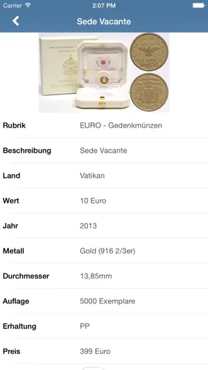 Numisbase Euro Münzen Katalog screenshot 1