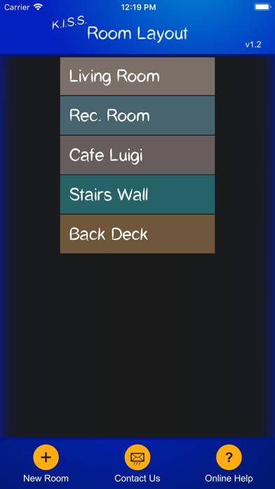 K.I.S.S. Room Layout Screenshot