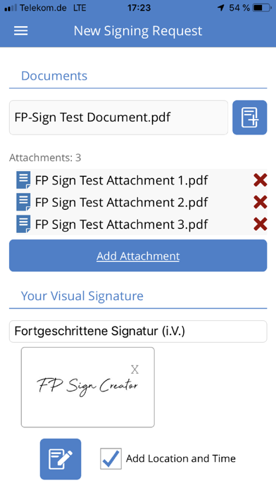 FP Sign mobile screenshot 2
