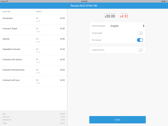 eHopper POS iPad screenshot 2 - Business app
