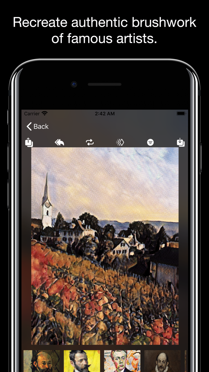 Pastiche image to art