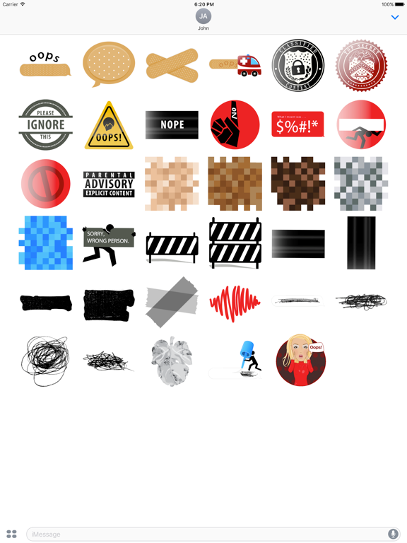 Screenshot #5 pour Oops - Animated Stickers