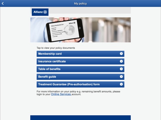 App screenshot