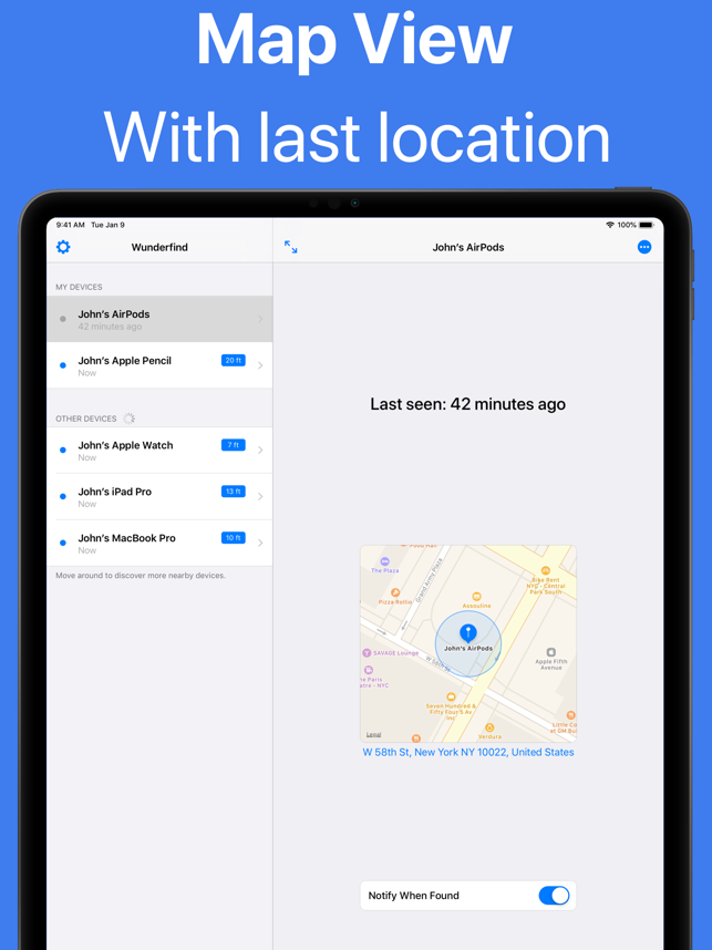 ‎Wunderfind: Find Lost Device Screenshot