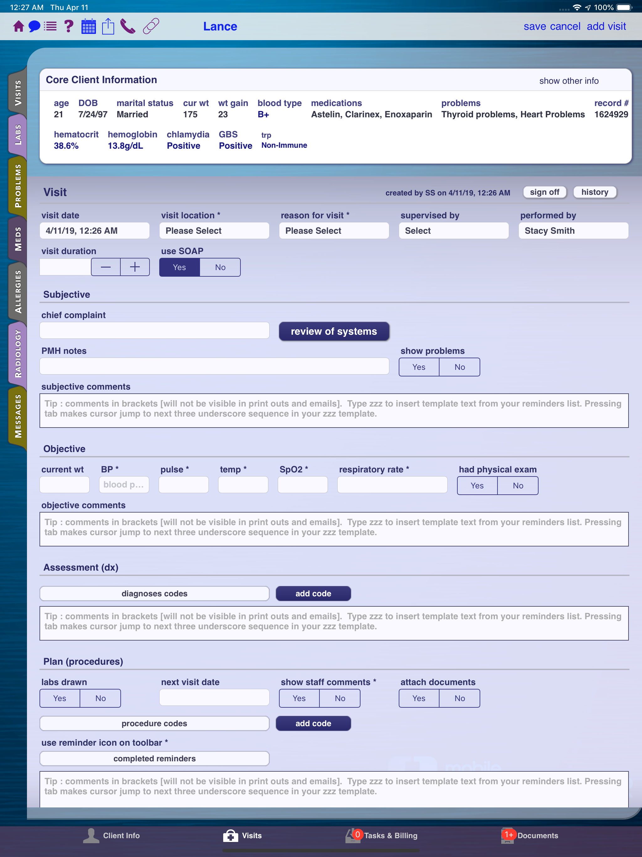 Mobile Healthcare EHR