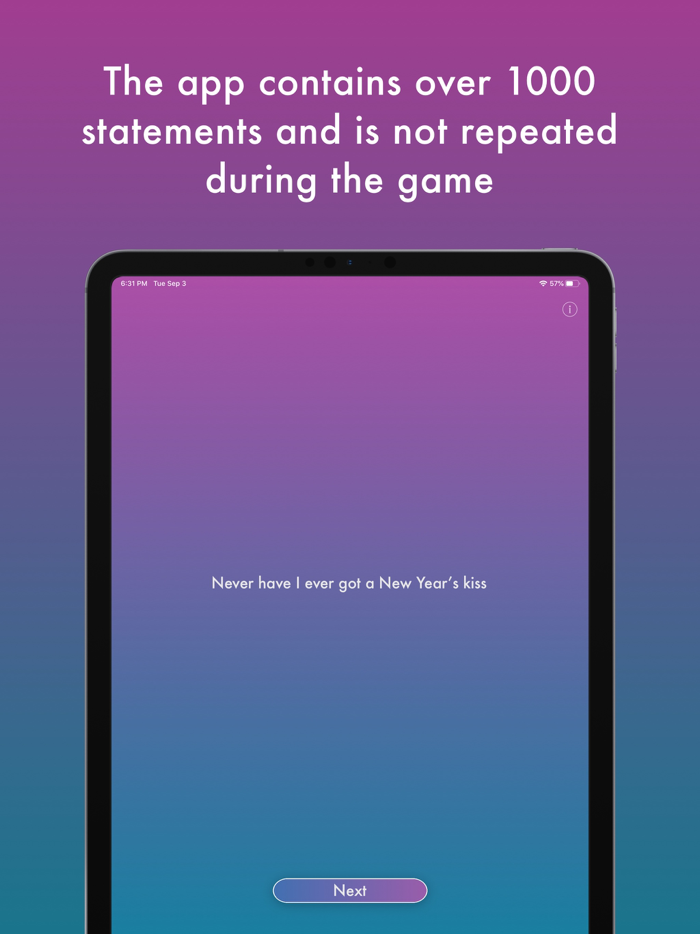 Never have I ever 1000