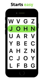 Name Wordsearch Puzzle screenshot #1 for iPhone