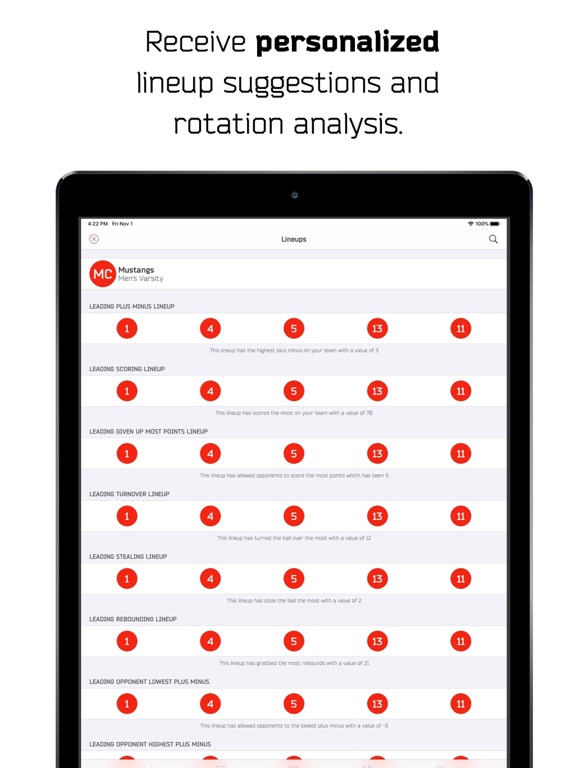 HoopMetrics | Basketball Stats iPad screenshot