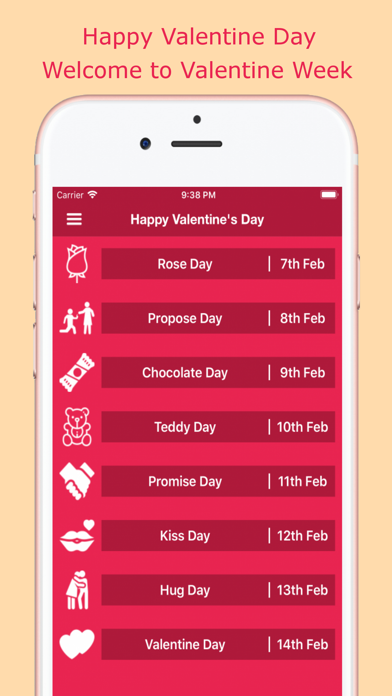 Screenshot #1 pour Valentine's Day Cards & Wishes