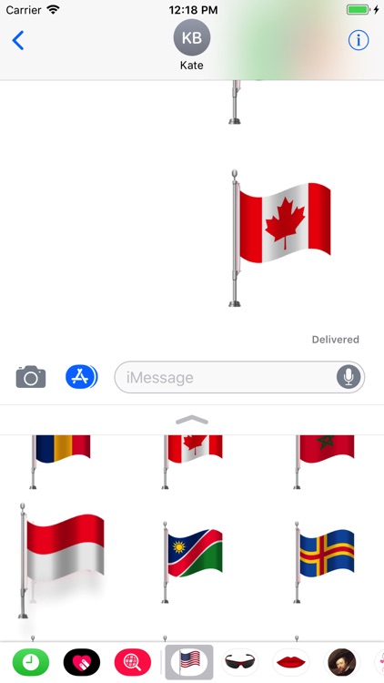Flags Set Stickers Pro