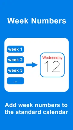Week Numbers - Calendar Weeks iPhone image 1