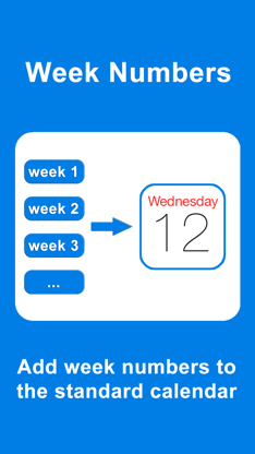 Week Numbers - Calendar Weeks screenshot 1