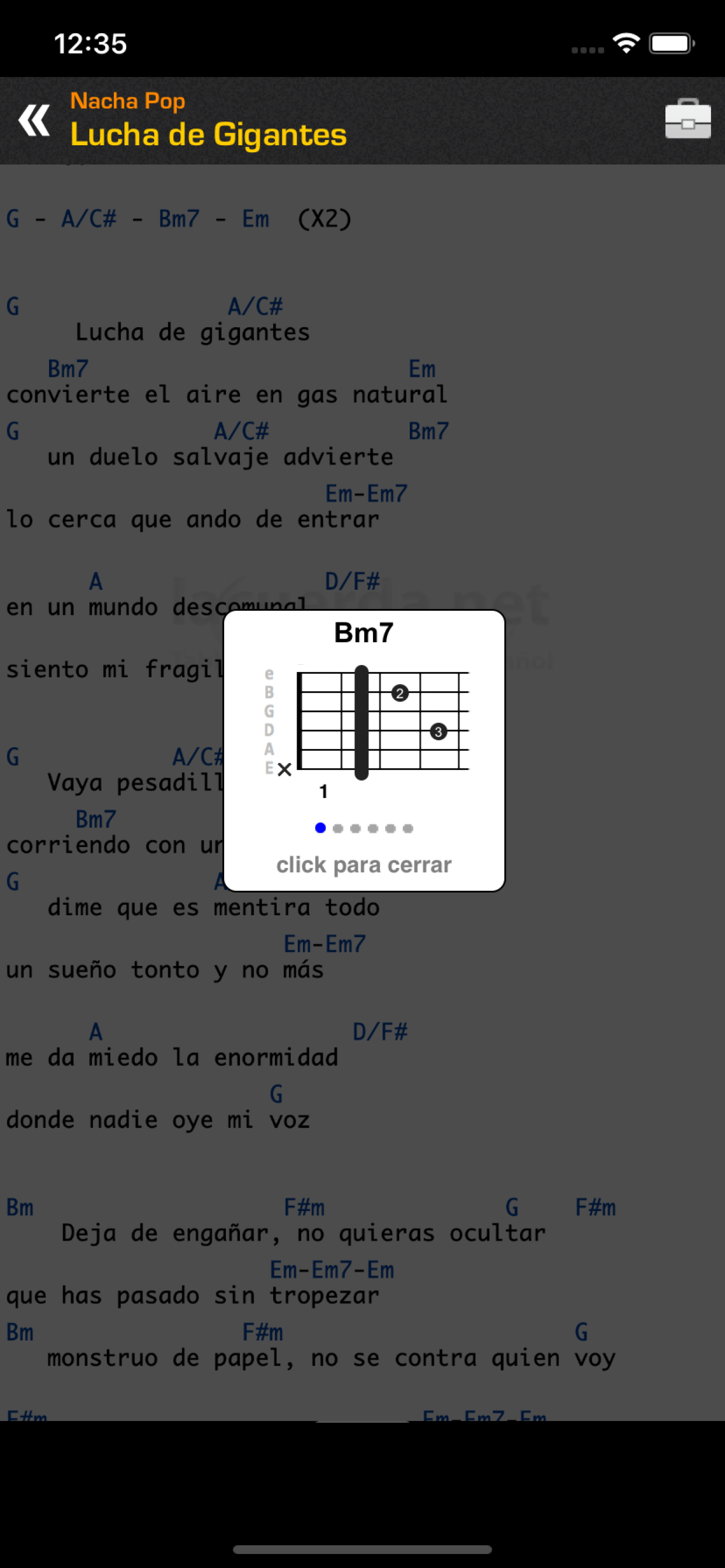 Spanish Tabs & Chords
