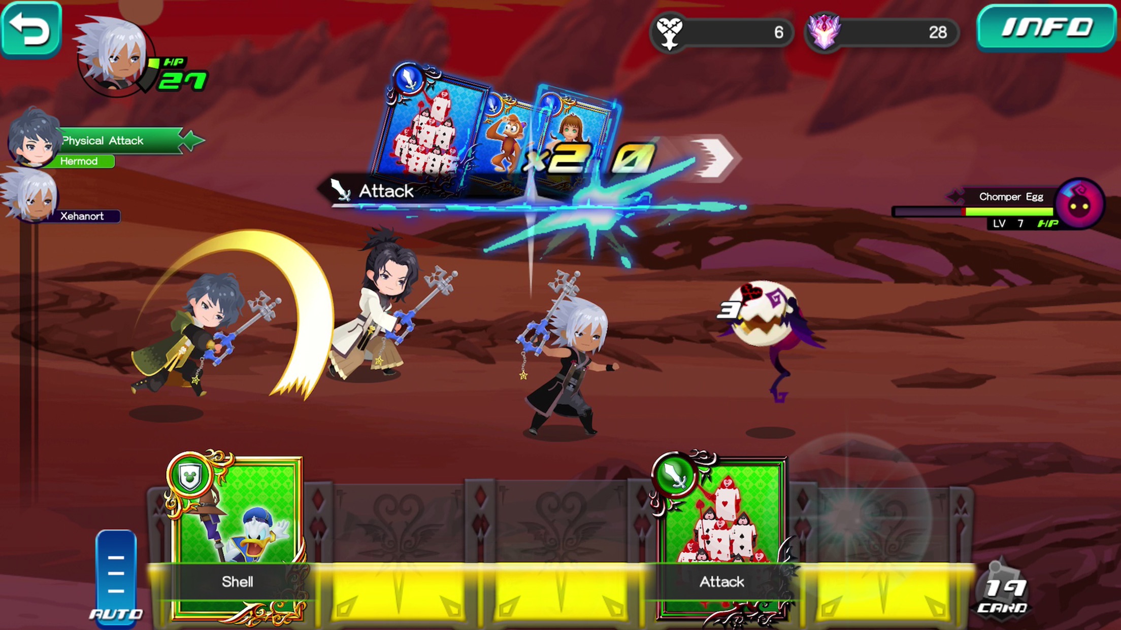 Screenshot do app KINGDOM HEARTS Uχ Dark Road