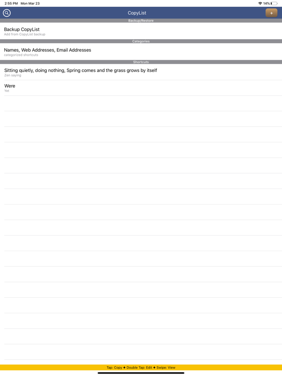 Screenshot #4 pour CopyListK shortcuts utility