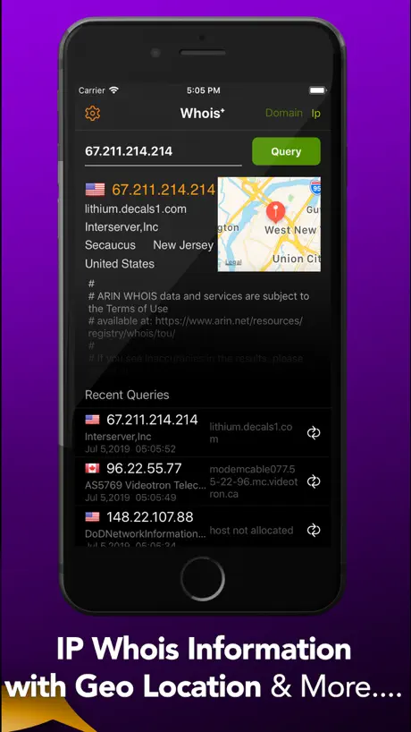 Whois+ Domain & IP Search