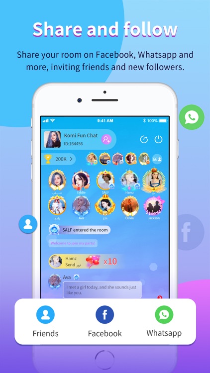 Komi-Group Voice Chat Rooms screenshot-4
