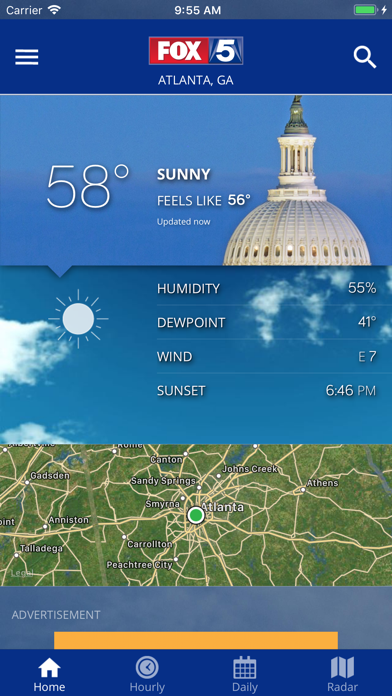 FOX 5 Washington DC: Weather Screenshot