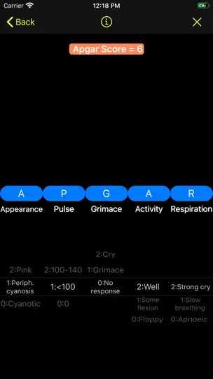 Capture d'écran de AnesthoCalc sur iPhone 3