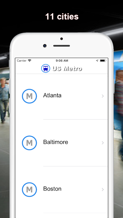 Screenshot #1 pour US Métro - Washington, NYC, LA