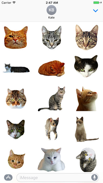 Screenshot #2 pour Cat Stickers for iMessage