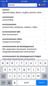French Dictionary - offline screenshot
