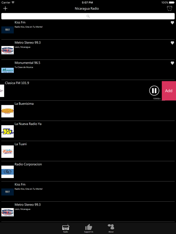 Nicaraguan Radio iPad screenshot